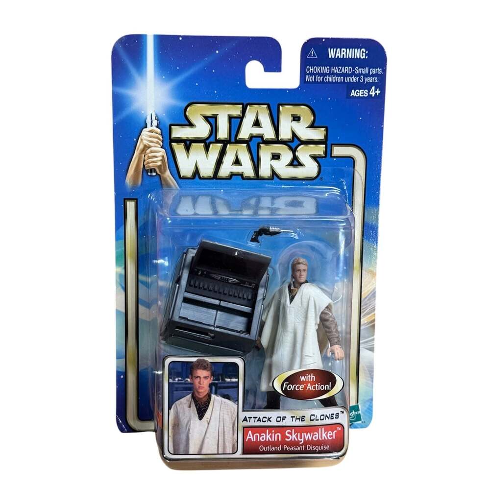 Star Wars Attack of the Clones Anakin Skywalker Outland Peasant Disguise Figure